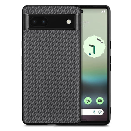 Carbon Fiber Texture Leather Back Cover Phone Case, For Google Pixel 9 / 9 Pro, For Google Pixel 7a, For Google Pixel 6a, For Google Pixel 6 Pro