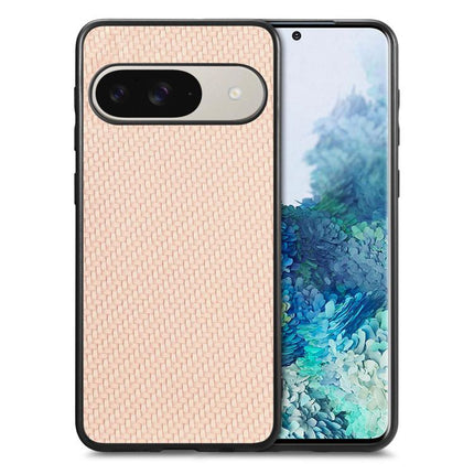 Carbon Fiber Texture Leather Back Cover Phone Case, For Google Pixel 9 / 9 Pro, For Google Pixel 7a, For Google Pixel 6a, For Google Pixel 6 Pro