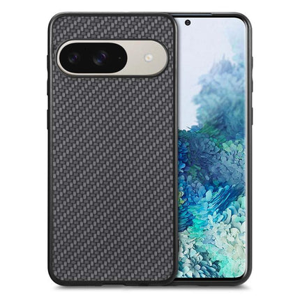 Carbon Fiber Texture Leather Back Cover Phone Case, For Google Pixel 10 Pro XL, For Google Pixel 10 / 10 Pro, For Google Pixel 9a, For Google Pixel 9 Pro XL