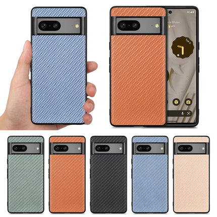 Carbon Fiber Texture Leather Back Cover Phone Case, For Google Pixel 6