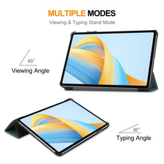 ENKAY Tri-fold Custer Texture Leather Smart Tablet Case, For Honor Pad V8, For Honor Pad X8 Pro / X9 11.5