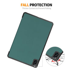 ENKAY Tri-fold Custer Texture Leather Smart Tablet Case, For Honor Pad V8, For Honor Pad X8 Pro / X9 11.5
