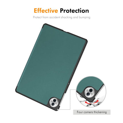 ENKAY Tri-fold Custer Texture Leather Smart Tablet Case, For Honor Pad 10 12.1, For Honor Pad X8 Pro / X9 11.5, For Honor Pad V8