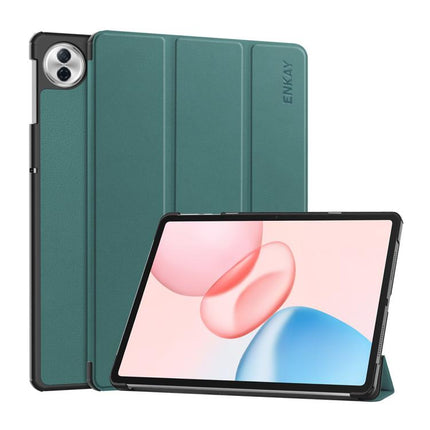 ENKAY Tri-fold Custer Texture Leather Smart Tablet Case, For Honor Pad 10 12.1, For Honor Pad X8 Pro / X9 11.5, For Honor Pad V8