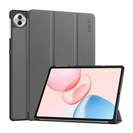 ENKAY Tri-fold Custer Texture Leather Smart Tablet Case, For Honor Pad 10 12.1, For Honor Pad X8 Pro / X9 11.5, For Honor Pad V8