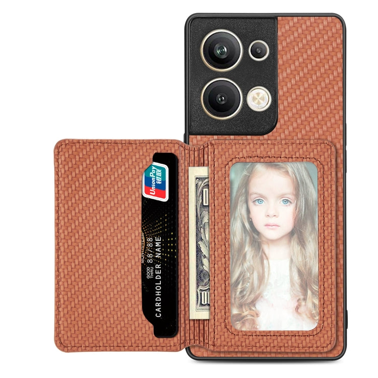 Carbon Fiber Magnetic Card Bag Phone Case