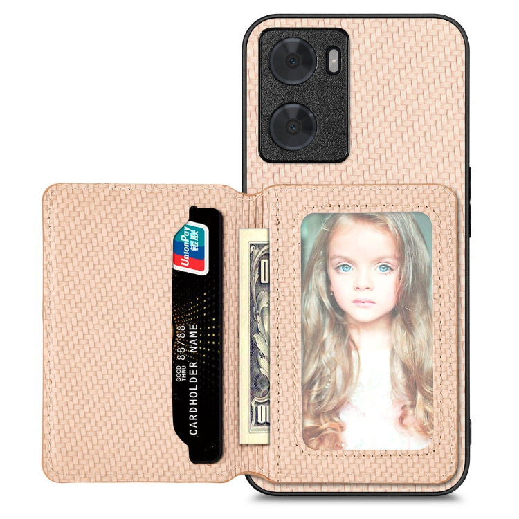 Carbon Fiber Magnetic Card Bag Phone Case