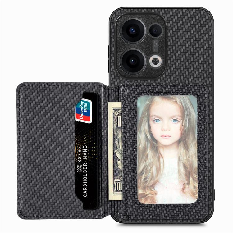 Carbon Fiber Magnetic Card Bag Phone Case