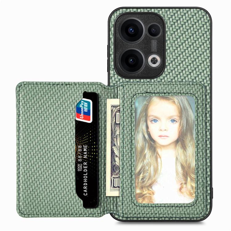 Carbon Fiber Magnetic Card Bag Phone Case