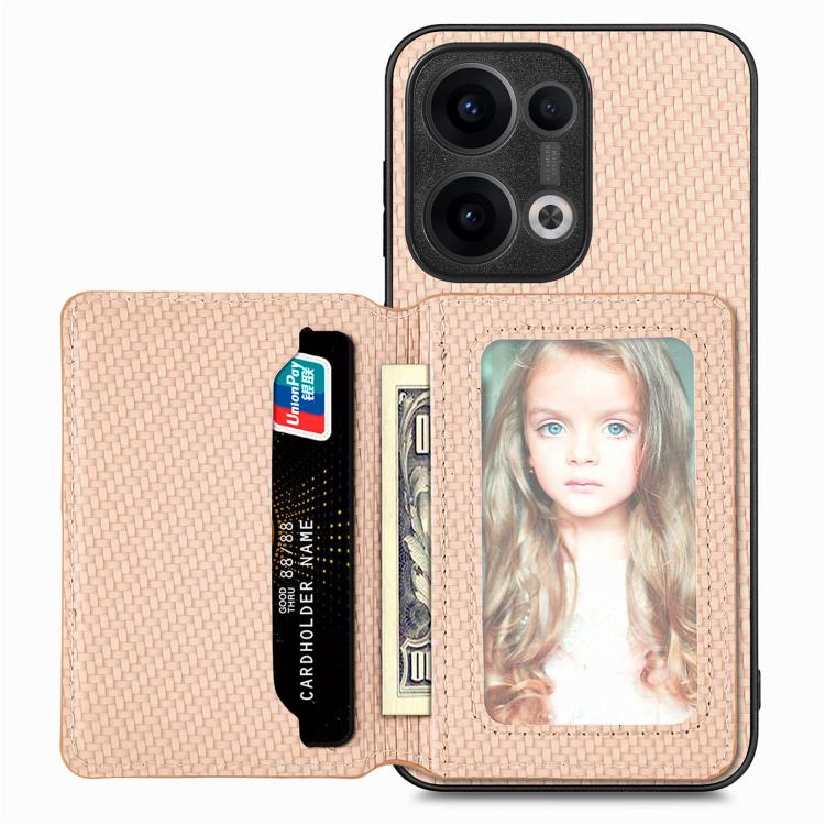 Carbon Fiber Magnetic Card Bag Phone Case