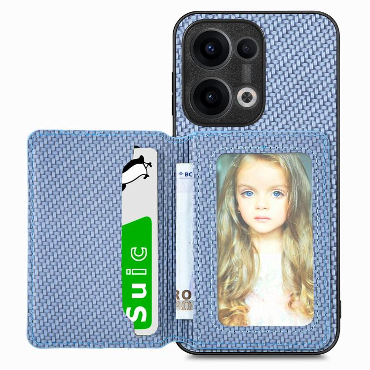 Carbon Fiber Magnetic Card Bag Phone Case
