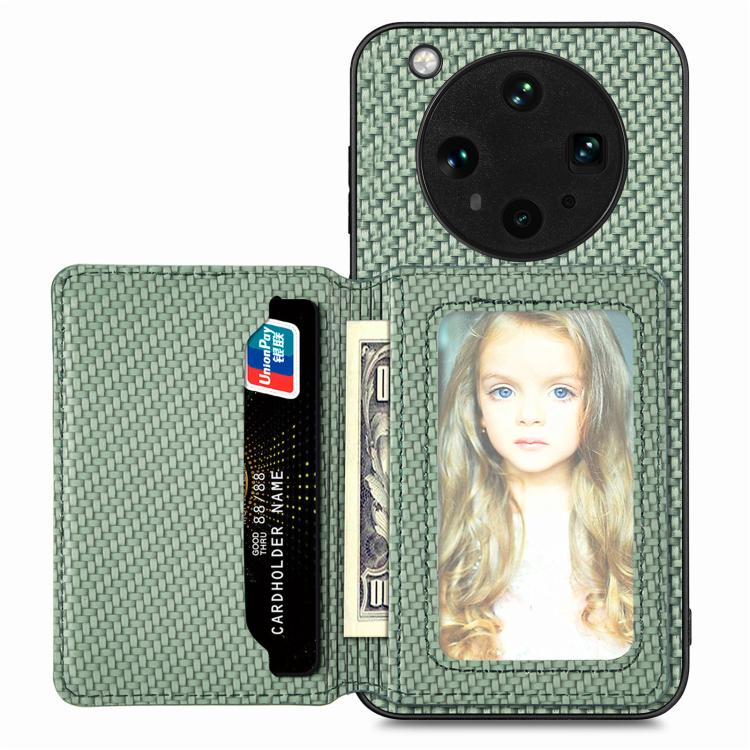 Carbon Fiber Magnetic Card Bag Phone Case