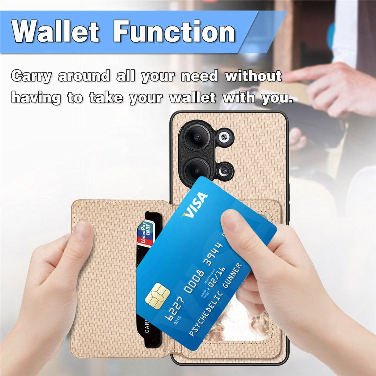 Carbon Fiber Magnetic Card Bag Phone Case