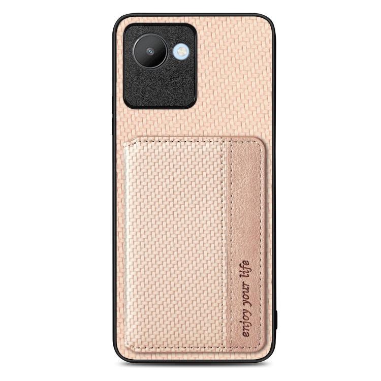 Carbon Fiber Magnetic Card Bag Phone Case