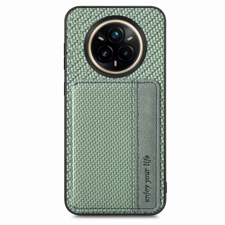 Carbon Fiber Magnetic Card Bag Phone Case
