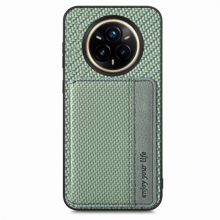 Carbon Fiber Magnetic Card Bag Phone Case, For Realme 14 Pro+, For Realme 14 Pro, For Realme Neo7, For Realme C30