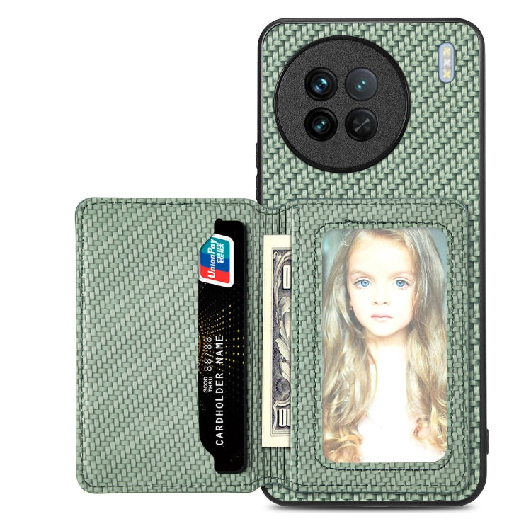 Carbon Fiber Magnetic Card Bag Phone Case
