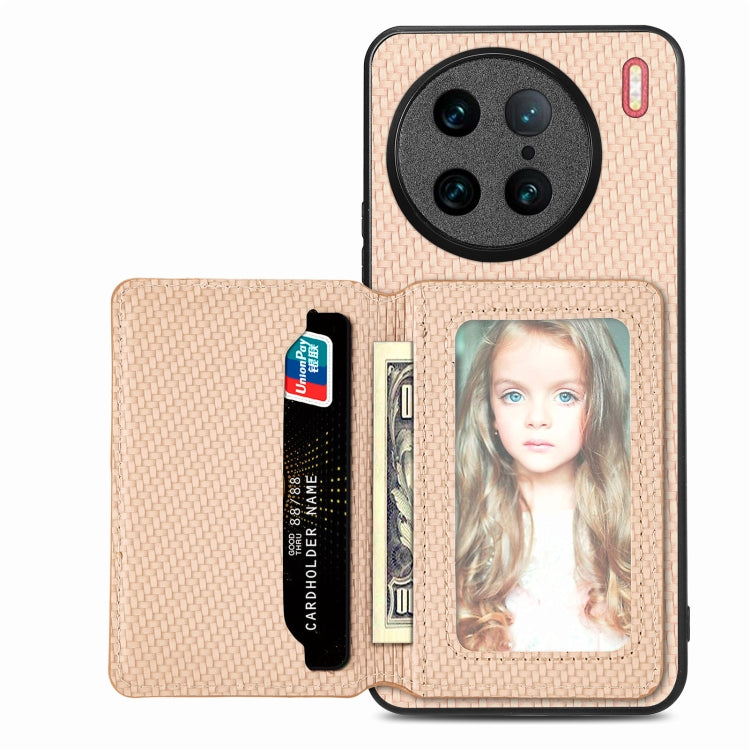 Carbon Fiber Magnetic Card Bag Phone Case