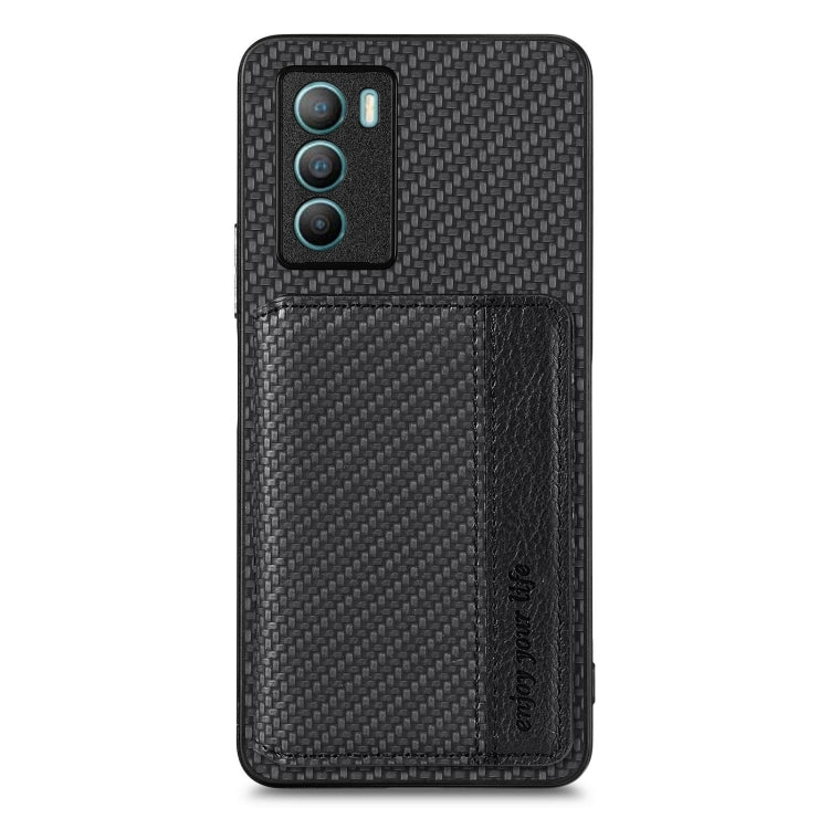 Carbon Fiber Magnetic Card Bag Phone Case
