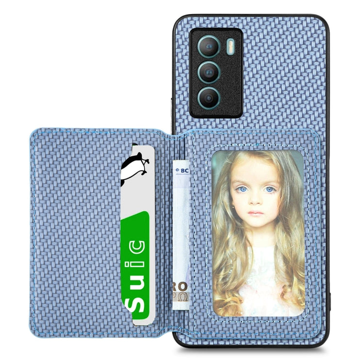 Carbon Fiber Magnetic Card Bag Phone Case