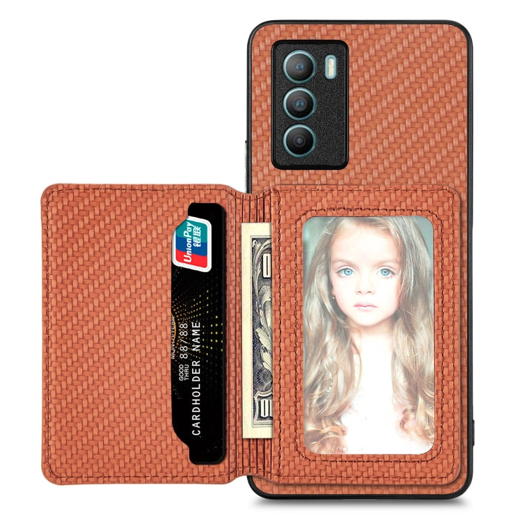 Carbon Fiber Magnetic Card Bag Phone Case