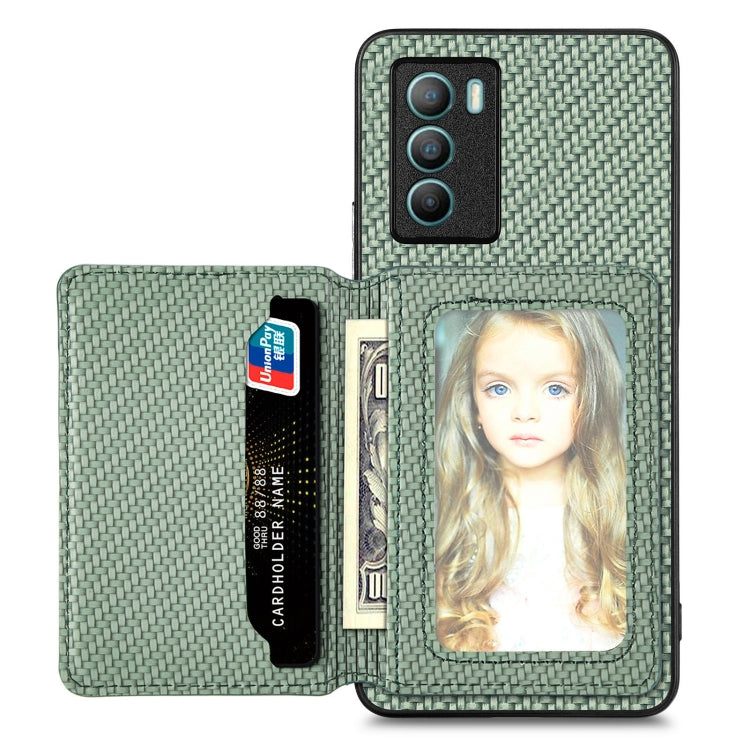 Carbon Fiber Magnetic Card Bag Phone Case