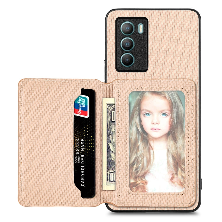 Carbon Fiber Magnetic Card Bag Phone Case