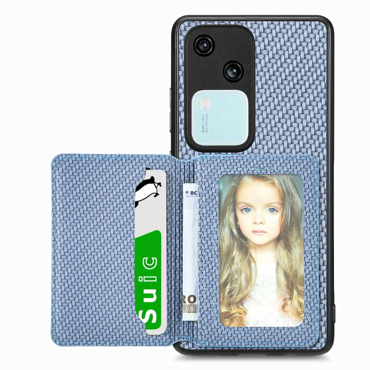 Carbon Fiber Magnetic Card Bag Phone Case
