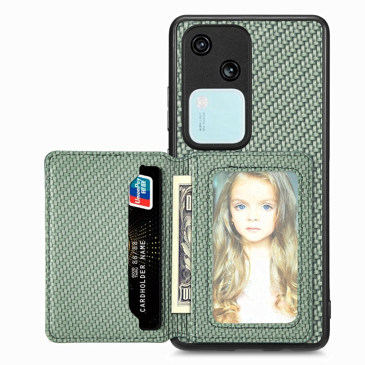 Carbon Fiber Magnetic Card Bag Phone Case