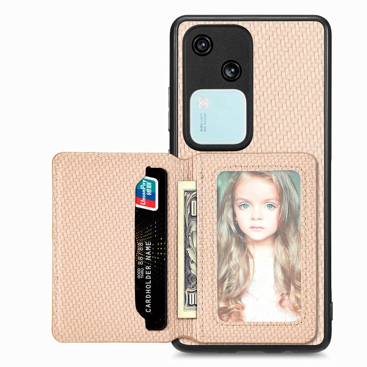 Carbon Fiber Magnetic Card Bag Phone Case