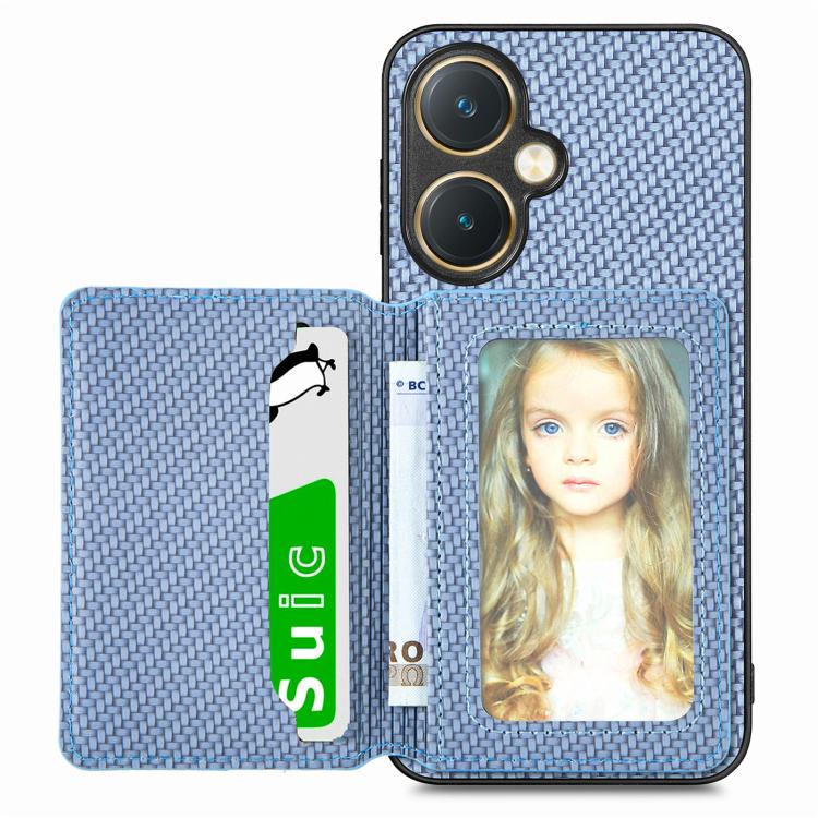 Carbon Fiber Magnetic Card Bag Phone Case
