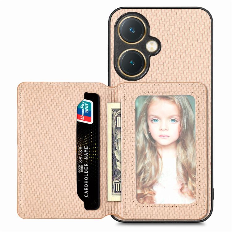 Carbon Fiber Magnetic Card Bag Phone Case