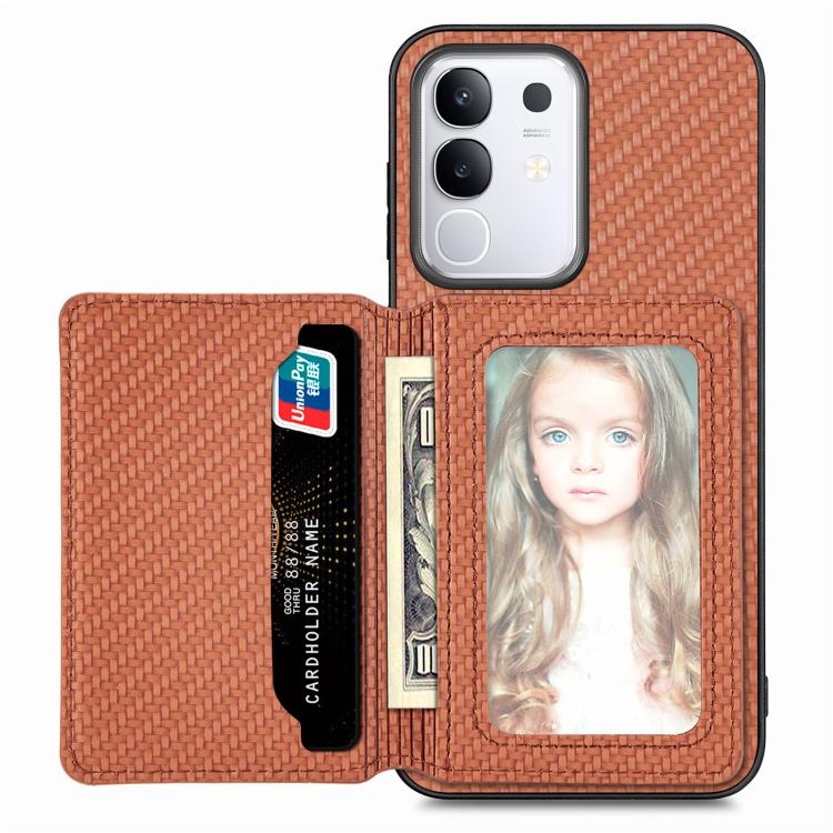 Carbon Fiber Magnetic Card Bag Phone Case