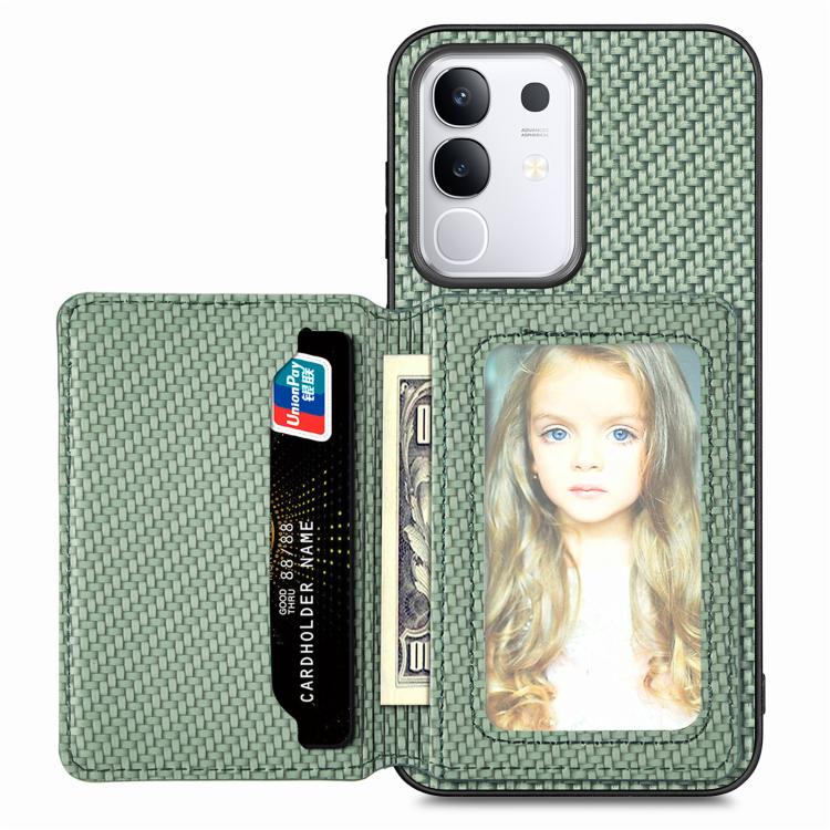 Carbon Fiber Magnetic Card Bag Phone Case