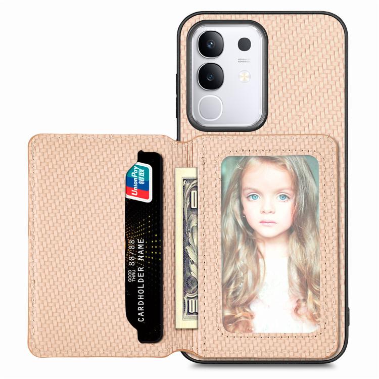 Carbon Fiber Magnetic Card Bag Phone Case