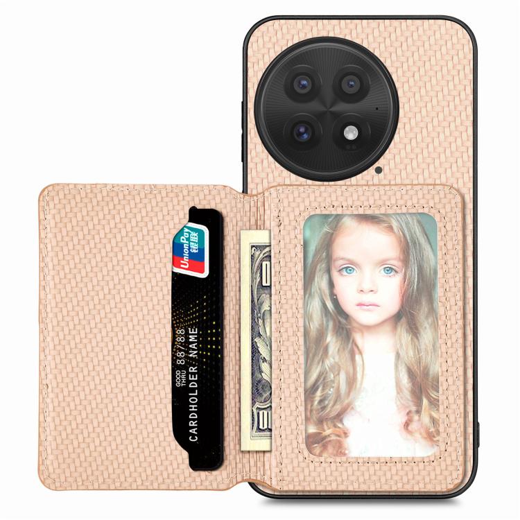 Carbon Fiber Magnetic Card Bag Phone Case