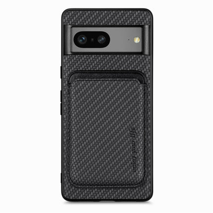Carbon Fiber Leather Card Magsafe Phone Case, For Google Pixel 9a, For Google Pixel 7 Pro, For Google Pixel 7, For Google Pixel 6