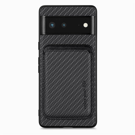 Carbon Fiber Leather Card Magsafe Phone Case, For Google Pixel 9a, For Google Pixel 7 Pro, For Google Pixel 7, For Google Pixel 6