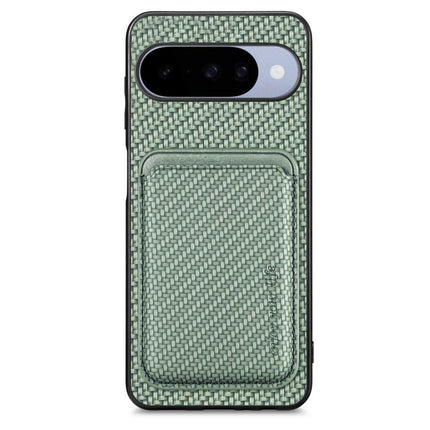 Carbon Fiber Leather Card Magsafe Phone Case, For Google Pixel 10 Pro XL, For Google Pixel 9 Pro XL, For Google Pixel 10 / 10 Pro, For Google Pixel 9 / 9 Pro