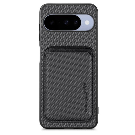 Carbon Fiber Leather Card Magsafe Phone Case, For Google Pixel 10 Pro XL, For Google Pixel 9 Pro XL, For Google Pixel 10 / 10 Pro, For Google Pixel 9 / 9 Pro