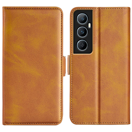 Dual-side Magnetic Buckle Horizontal Flip Leather Phone Case, For Realme 11X, For Realme C65 4G, For Realme C85 5G / 15x 5G, For Realme 15 5G / 15 Pro 5G