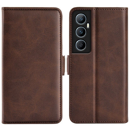 Dual-side Magnetic Buckle Horizontal Flip Leather Phone Case, For Realme 11X, For Realme C65 4G, For Realme C85 5G / 15x 5G, For Realme 15 5G / 15 Pro 5G
