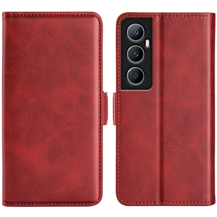Dual-side Magnetic Buckle Horizontal Flip Leather Phone Case, For Realme 11X, For Realme C65 4G, For Realme C85 5G / 15x 5G, For Realme 15 5G / 15 Pro 5G