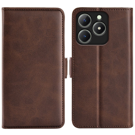 Dual-side Magnetic Buckle Horizontal Flip Leather Phone Case, For Realme 13+ 5G, For Realme 13 Pro 5G, For Realme GT 6 5G, For Realme C63