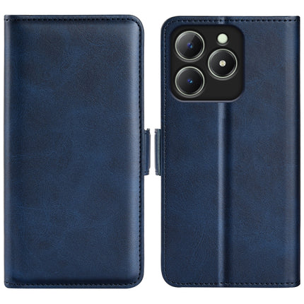 Dual-side Magnetic Buckle Horizontal Flip Leather Phone Case, For Realme 13+ 5G, For Realme 13 Pro 5G, For Realme GT 6 5G, For Realme C63