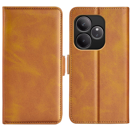 Dual-side Magnetic Buckle Horizontal Flip Leather Phone Case, For Realme 13+ 5G, For Realme 13 Pro 5G, For Realme GT 6 5G, For Realme C63