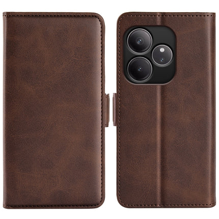 Dual-side Magnetic Buckle Horizontal Flip Leather Phone Case, For Realme 13+ 5G, For Realme 13 Pro 5G, For Realme GT 6 5G, For Realme C63