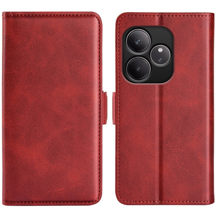 Dual-side Magnetic Buckle Horizontal Flip Leather Phone Case, For Realme 13+ 5G, For Realme 13 Pro 5G, For Realme GT 6 5G, For Realme C63