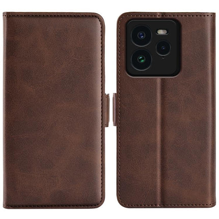 Dual-side Magnetic Buckle Horizontal Flip Leather Phone Case, For Realme 14 Pro 5G, For Realme 14X 5G, For Realme C75, For Realme GT 7 Pro 5G