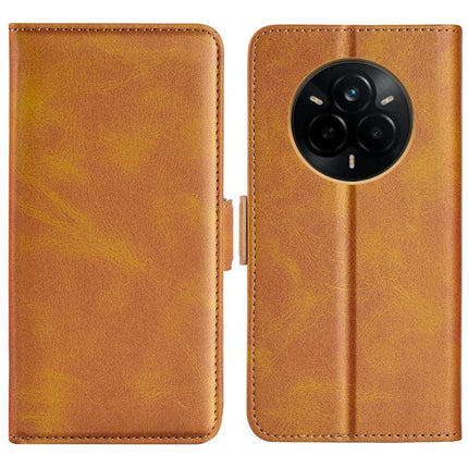 Dual-side Magnetic Buckle Horizontal Flip Leather Phone Case, For Realme 14 Pro 5G, For Realme 14X 5G, For Realme C75, For Realme GT 7 Pro 5G